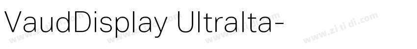 VaudDisplay UltraIta字体转换 VaudDisplay UltraIta字体转换